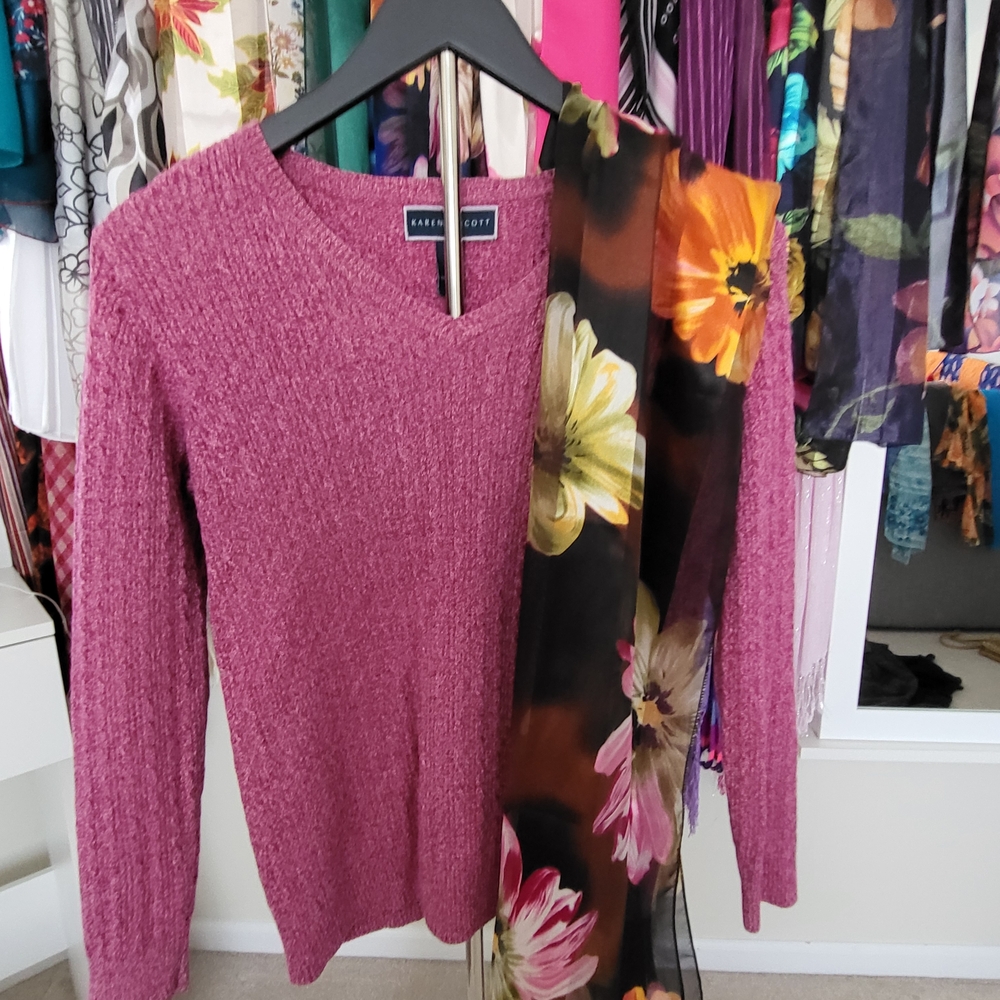 Karen Scott Women's Pink Sweater